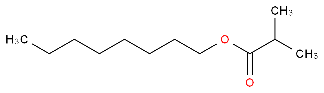 octyl 2-methylpropanoate_分子结构_CAS_109-15-9