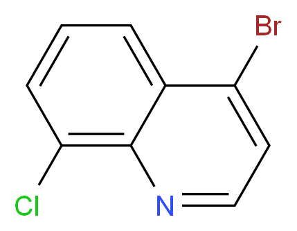 4-BROMO-8-CHLOROQUINOLINE_分子结构_CAS_927800-40-6)