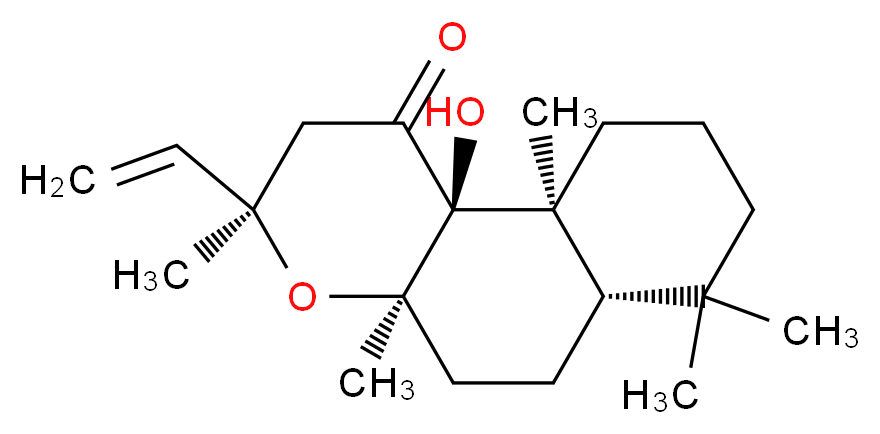 9α-Hydroxy-8,13-epoxy-labd-14-en-11-one from Coleus forskohlii_分子结构_CAS_72963-78-1)