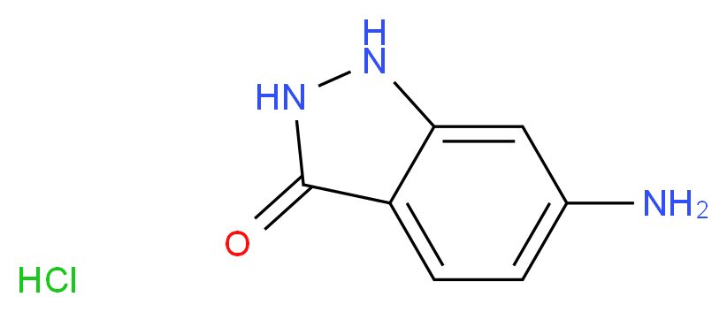 6-amino-1,2-dihydroindazol-3-one hydrochloride_分子结构_CAS_220991-84-4)