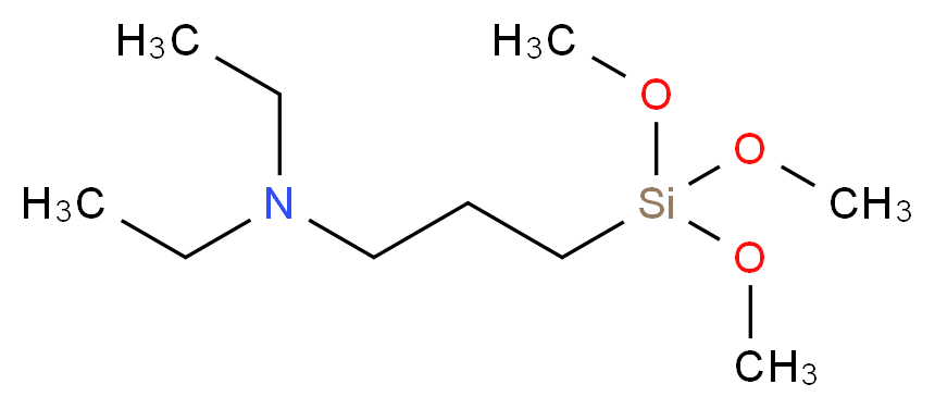 N,N-二乙基-3-氨丙基三甲氧基硅烷_分子结构_CAS_41051-80-3)