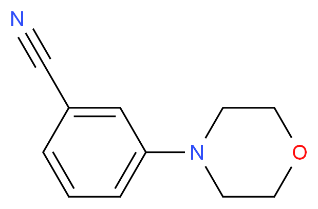 3-(morpholin-4-yl)benzonitrile_分子结构_CAS_204078-31-9