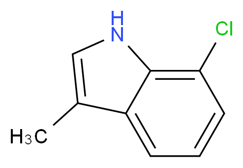 7-CHLORO-3-METHYL-1H-INDOLE_分子结构_CAS_86915-16-4)