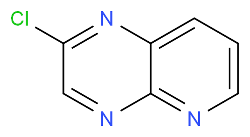 2-chloropyrido[2,3-b]pyrazine_分子结构_CAS_70838-55-0