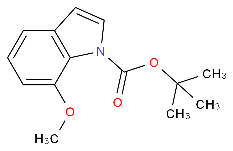 tert-butyl 7-methoxy-1H-indole-1-carboxylate_分子结构_CAS_1215205-77-8