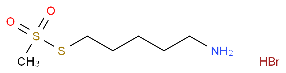 5-(methanesulfonylsulfanyl)pentan-1-amine hydrobromide_分子结构_CAS_351422-76-9