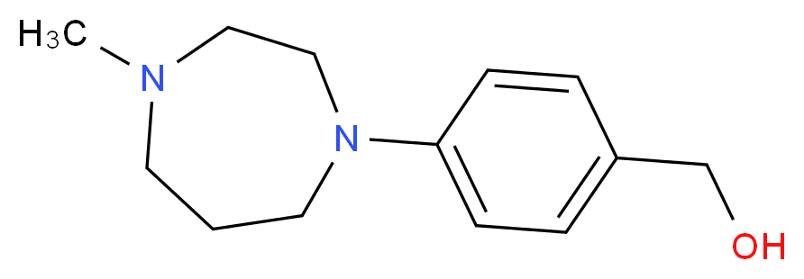 [4-(4-Methyl-1,4-diazepan-1-yl)phenyl]methanol 97%_分子结构_CAS_898289-58-2)
