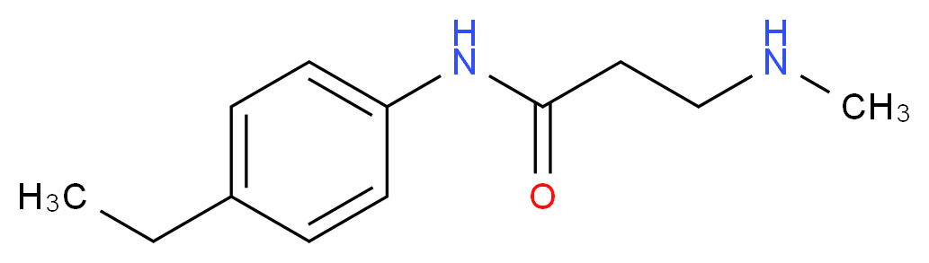N~1~-(4-ethylphenyl)-N~3~-methyl-beta-alaninamide_分子结构_CAS_)
