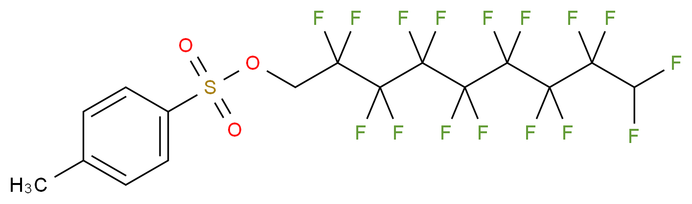 2,2,3,3,4,4,5,5,6,6,7,7,8,8,9,9-hexadecafluorononyl 4-methylbenzene-1-sulfonate_分子结构_CAS_864-23-3