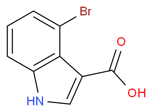 4-bromo-1H-indole-3-carboxylic acid_分子结构_CAS_110811-31-9