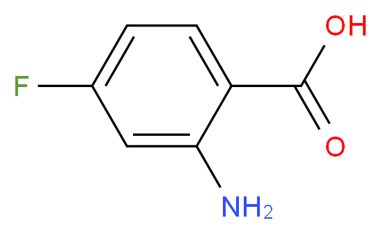 2-amino-4-fluorobenzoic acid_分子结构_CAS_446-32-2