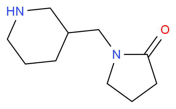 1-(piperidin-3-ylmethyl)pyrrolidin-2-one_分子结构_CAS_876709-32-9)
