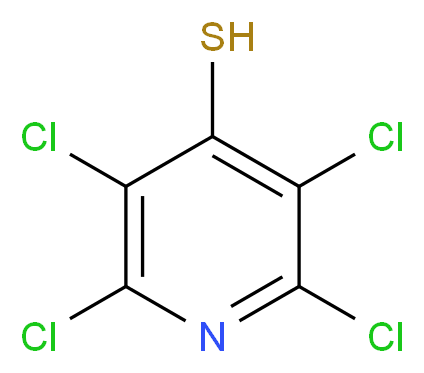 2,3,5,6-四氯-4-吡啶硫醇_分子结构_CAS_10351-06-1)