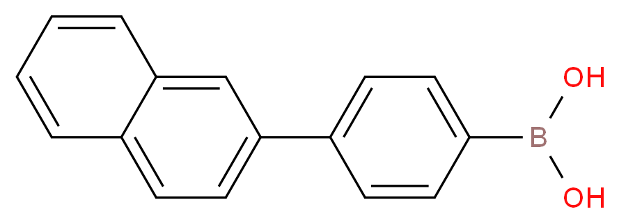 [4-(naphthalen-2-yl)phenyl]boronic acid_分子结构_CAS_918655-03-5