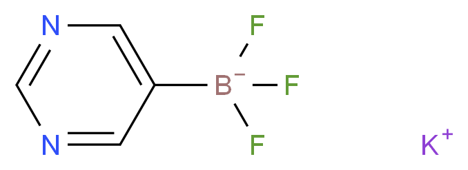 Potassium pyrimidine-5-trifluoroborate_分子结构_CAS_1242733-91-0)