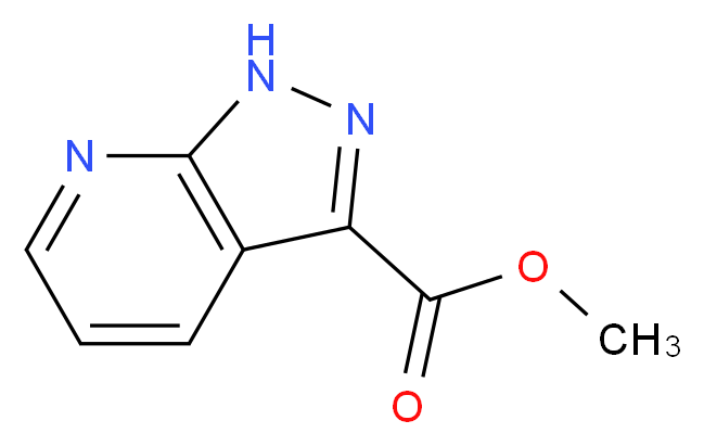 1H-Pyrazolo[3,4-b]pyridine-3-carboxylic acid methyl ester_分子结构_CAS_916325-83-2)