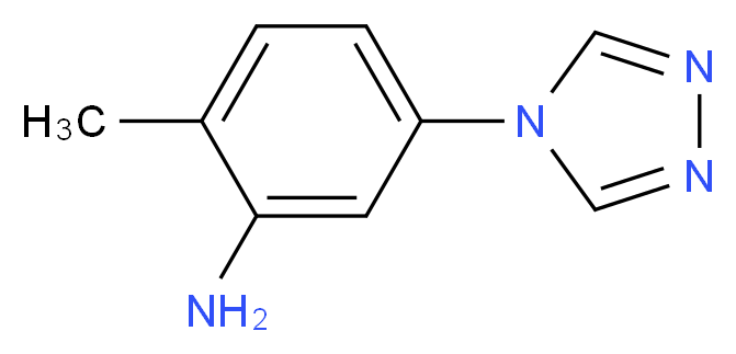 2-Methyl-5-[1,2,4]triazol-4-yl-phenylamine_分子结构_CAS_)
