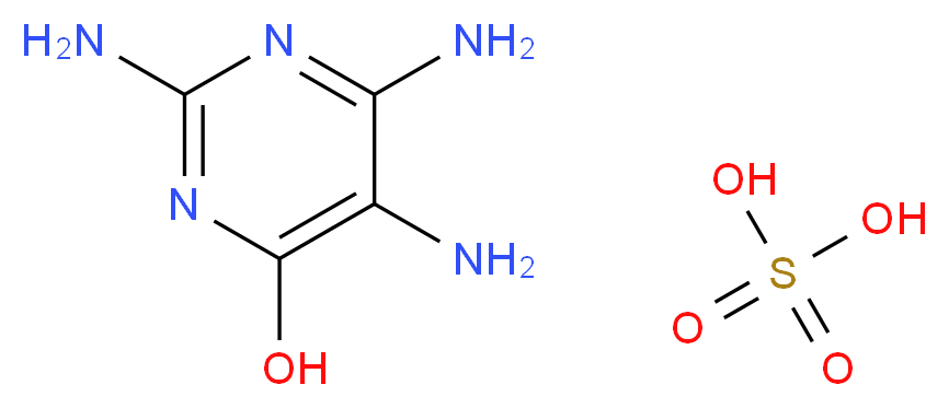 2,4,5-三氨基-6-羟基嘧啶 硫酸盐_分子结构_CAS_35011-47-3)