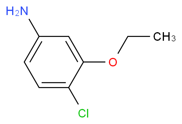 4-Chloro-3-ethoxyaniline_分子结构_CAS_852854-42-3)
