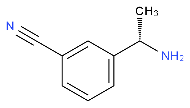 (S)-3-(1-AMinoethyl)benzonitrile_分子结构_CAS_127852-22-6)