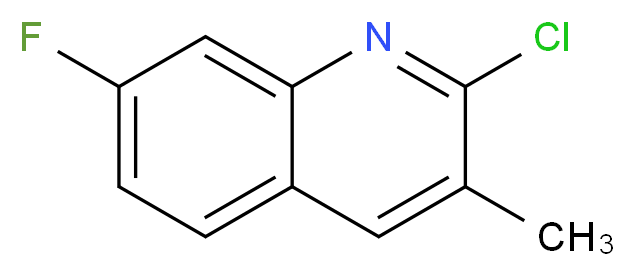 2-CHLORO-7-FLUORO-3-METHYLQUINOLINE_分子结构_CAS_132118-48-0)