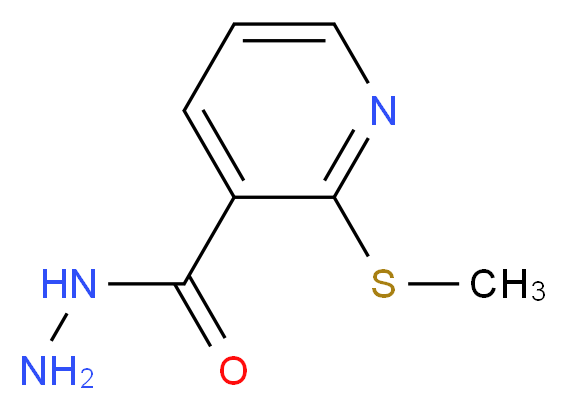 2-(methylsulfanyl)pyridine-3-carbohydrazide_分子结构_CAS_232926-33-9