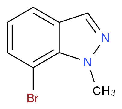 7-Bromo-1-methylindazole_分子结构_CAS_1000576-59-9)