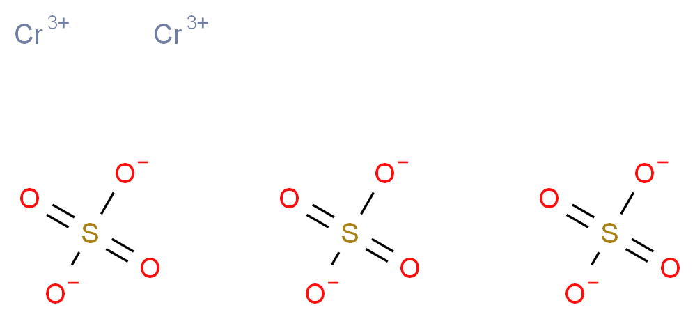 dichromium(3+) ion trisulfate_分子结构_CAS_15244-38-9