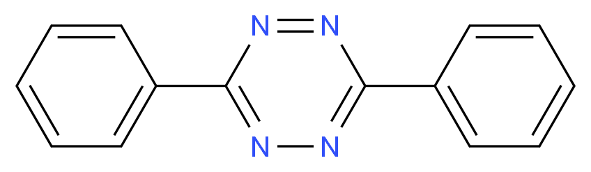 diphenyl-1,2,4,5-tetrazine_分子结构_CAS_6830-78-0