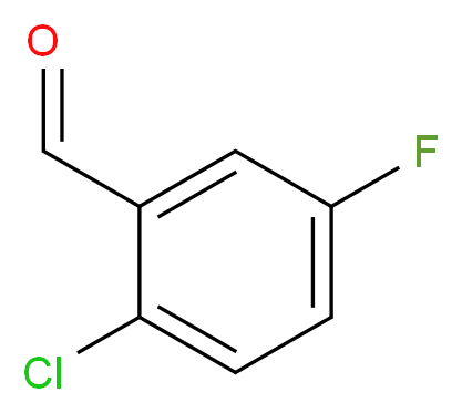 2-chloro-5-fluorobenzaldehyde_分子结构_CAS_84194-30-9