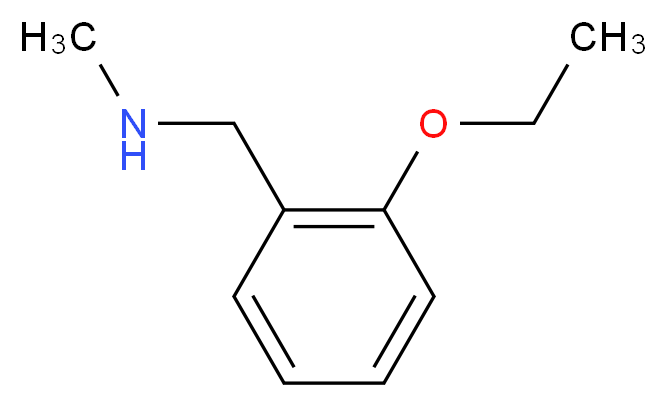 [(2-ethoxyphenyl)methyl](methyl)amine_分子结构_CAS_709651-39-8