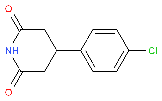 4-(4-Chlorophenyl)-2,6-piperidinedione_分子结构_CAS_84803-46-3)