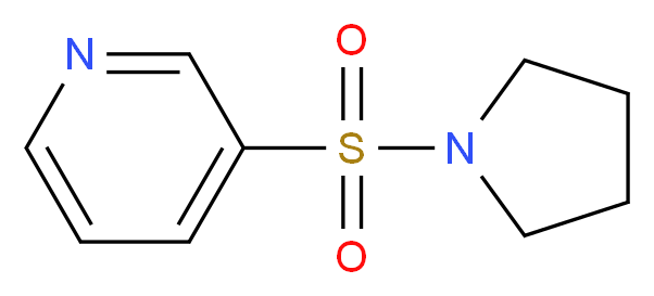 3-[(Pyrrolidin-1-yl)sulphonyl]pyridine 98%_分子结构_CAS_26103-51-5)