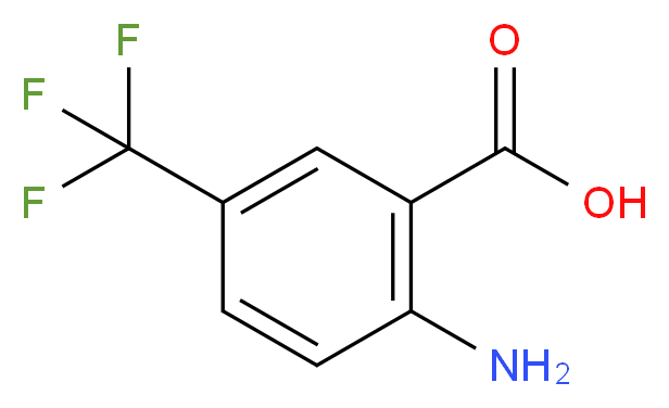 2-Amino-5-(trifluoromethyl)benzoic acid_分子结构_CAS_)