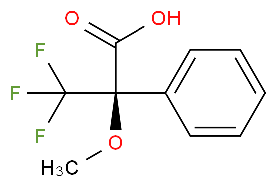 (R)-(+)-α-甲氧基-α-(三氟甲基) 苯乙酸_分子结构_CAS_20445-31-2)