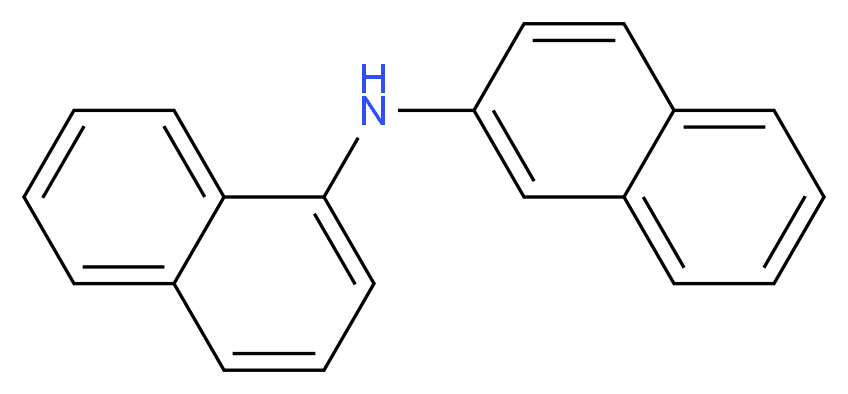 N-(naphthalen-2-yl)naphthalen-1-amine_分子结构_CAS_4669-06-1