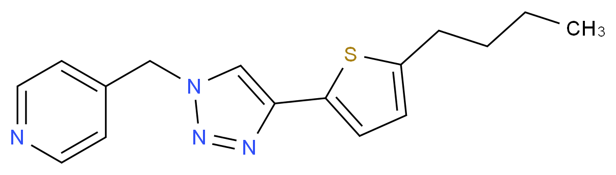 4-{[4-(5-butyl-2-thienyl)-1H-1,2,3-triazol-1-yl]methyl}pyridine_分子结构_CAS_)
