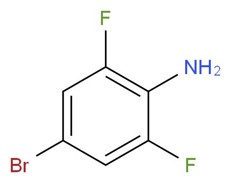 4-Bromo-2,6-difluoroaniline_分子结构_CAS_)