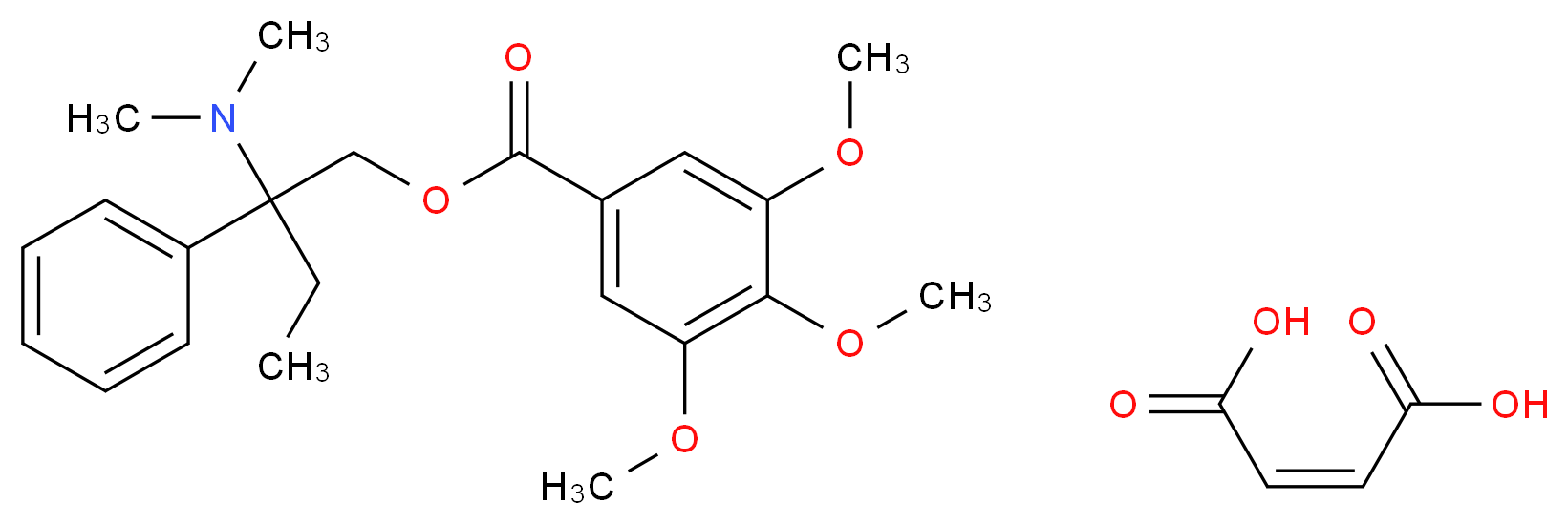 Trimebutine Maleate Salt_分子结构_CAS_34140-59-5)