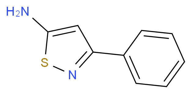 3-phenyl-1,2-thiazol-5-amine_分子结构_CAS_)