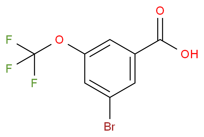 3-bromo-5-(trifluoromethoxy)benzoic acid_分子结构_CAS_453565-90-7