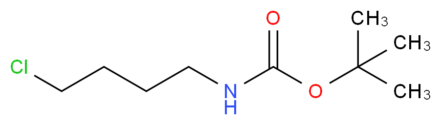 tert-butyl N-(4-chlorobutyl)carbamate_分子结构_CAS_95388-79-7