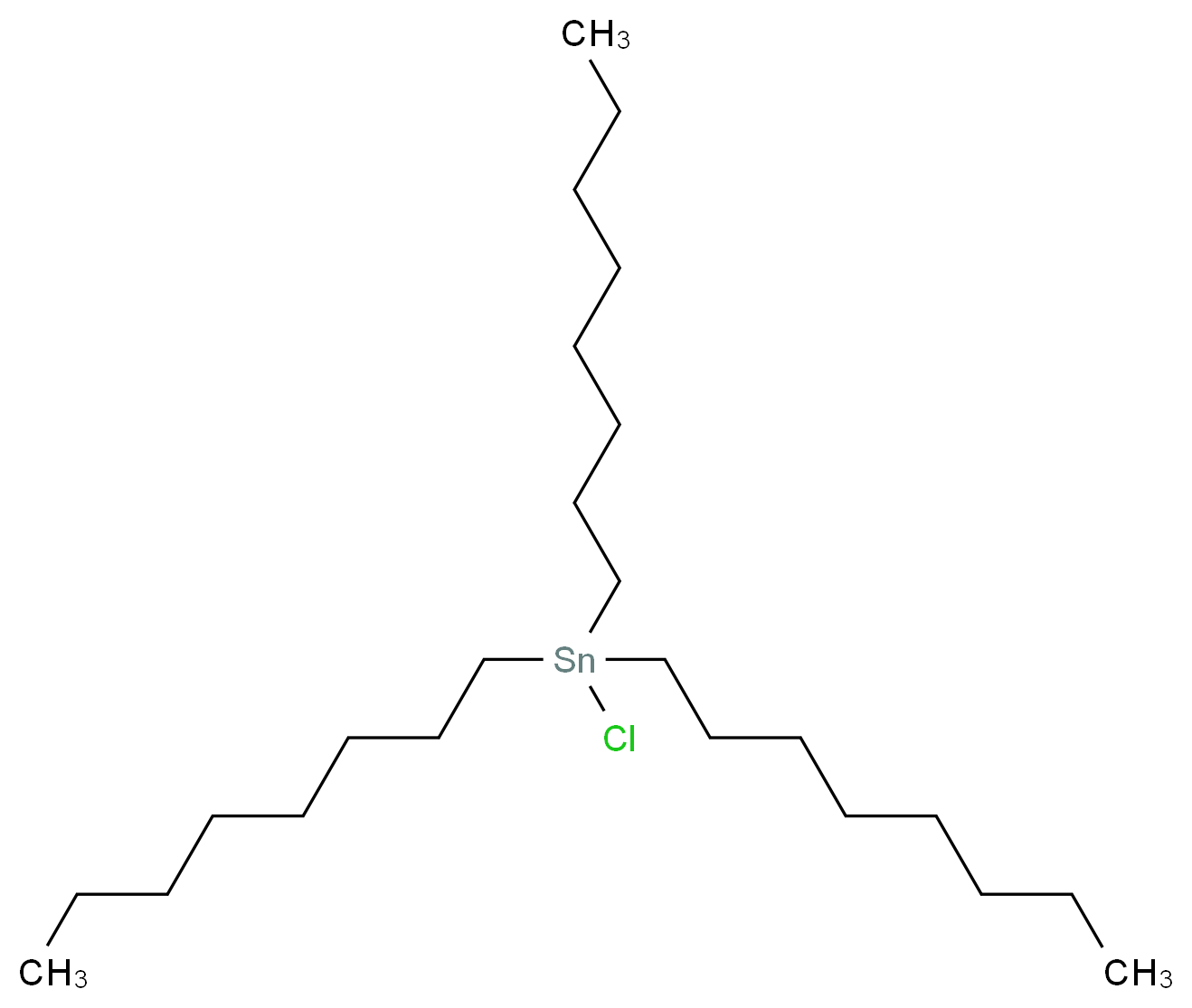 chlorotrioctylstannane_分子结构_CAS_2587-76-0