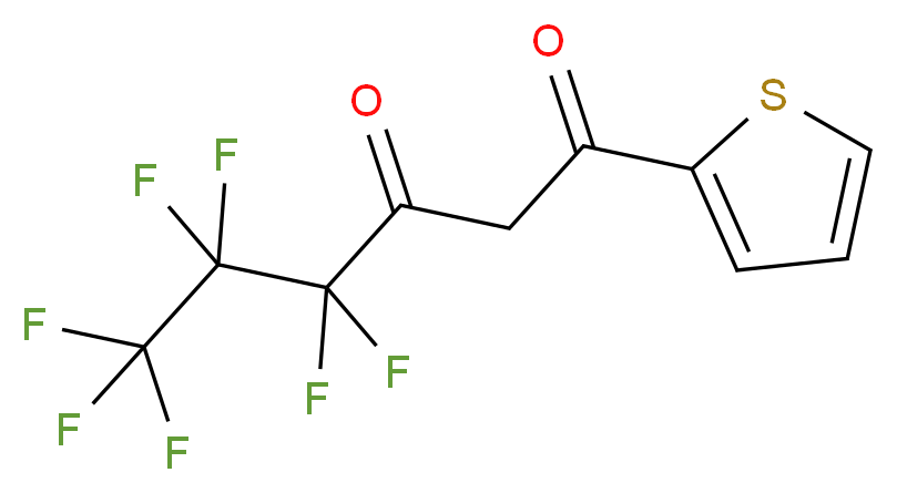 4,4,5,5,6,6,6-Heptafluoro-1-(thien-2-yl)hexane-1,3-dione_分子结构_CAS_559-94-4)