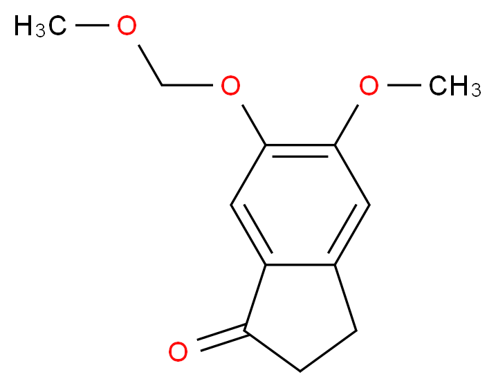 5-methoxy-6-(methoxymethoxy)-2,3-dihydro-1H-inden-1-one_分子结构_CAS_146827-11-4