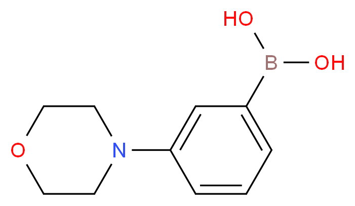 3-(MORPHOLINO)PHENYLBORONIC ACID_分子结构_CAS_863377-22-4)