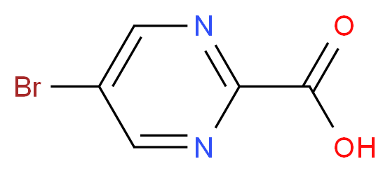 5-bromopyrimidine-2-carboxylic acid_分子结构_CAS_37131-87-6