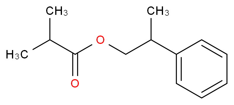 2-苯丙基异丁酸酯_分子结构_CAS_65813-53-8)