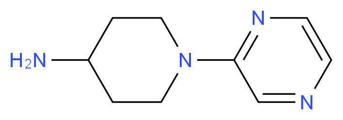 1-(pyrazin-2-yl)piperidin-4-amine_分子结构_CAS_440102-39-6