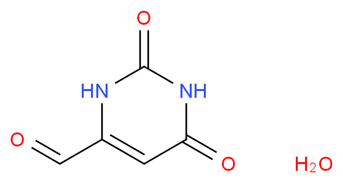 2,6-dioxo-1,2,3,6-tetrahydropyrimidine-4-carbaldehyde hydrate_分子结构_CAS_36327-91-0